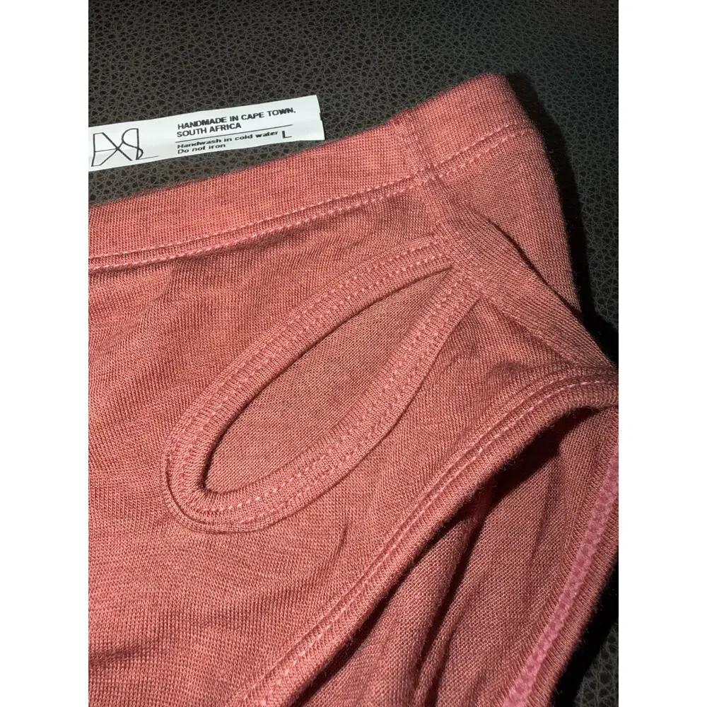 NEW Exterface x Stiaan Louw EX-SL Swear Break Mocha Rose Ripped Brief Large